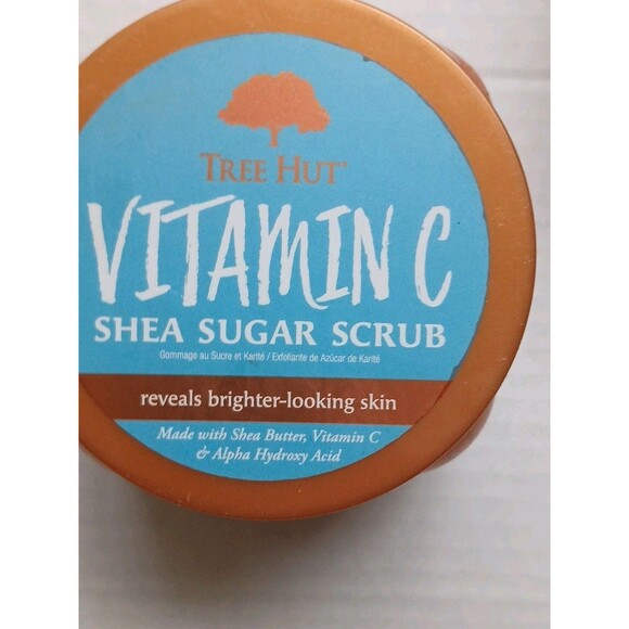 Tree Hut Shea Sugar Scrub- Vitamin C, & Exotic Bloom 18Oz Sealed Set Of 2 - Picture 5 of 16
